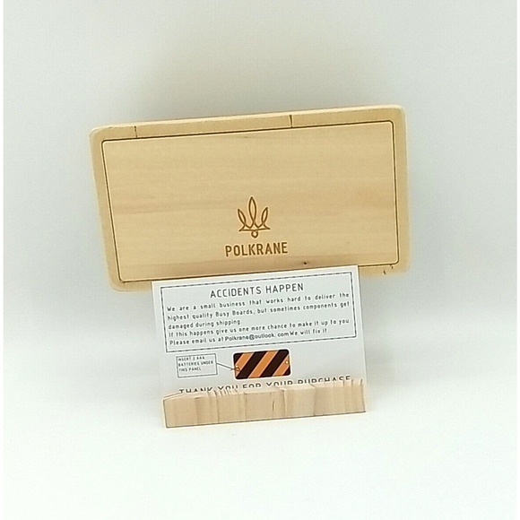 Polkrane Busy with LED Light Wooden Sensory Toy for Toddlers - Picture 3 of 4